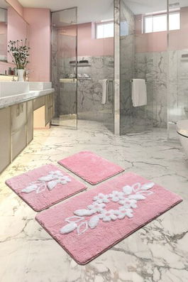 Set covoraș de baie (3 bucăți), Chilai Home, Bella, Fibre acrilice, Multicolor