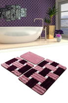 Set covoraș de baie (3 bucăți), Chilai Home, Piazza, Fibre acrilice, Multicolor