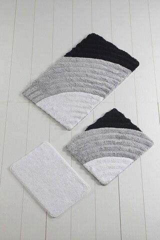 Set covoraș de baie (3 bucăți), Chilai Home, Well, Fibre acrilice, Multicolor
