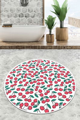 Covoraș de baie, Chilai, Ciliegia Circle Djt 200, Poliester, Multicolor