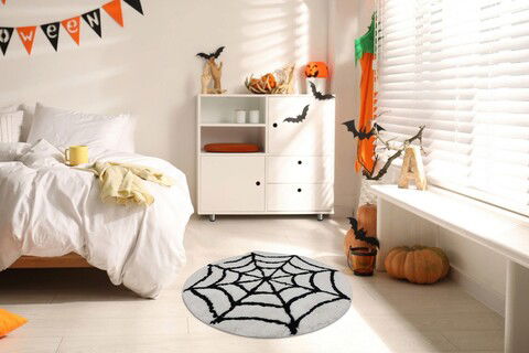 Covoraș de baie, Chilai Home, Cobweb, Fibre acrilice, Multicolor