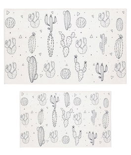 Set covoraș de baie (2 bucăți), Elliott, 4231A, Catifea, Multicolor
