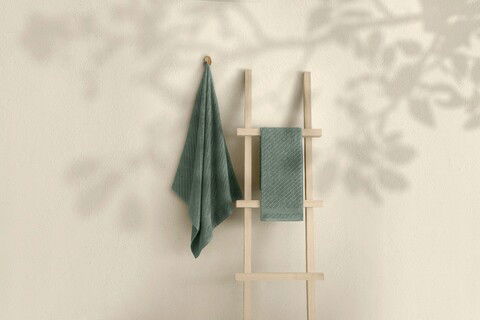 Set prosoape de baie (2 bucăți), Elliott, 1015A-071-1, Bumbac, Verde