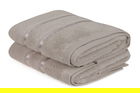 Set prosoape de mână (2 bucăți), Hobby, Dolce, Microbumbac, Maro deschis