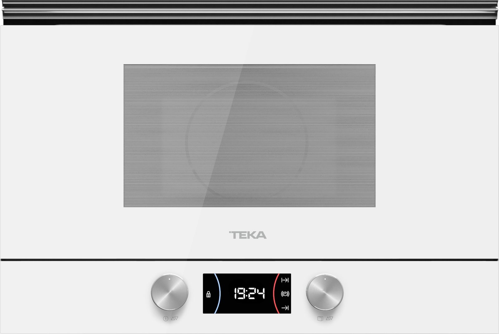 Cuptor cu microunde incorporabil Teka ML 8220 BIS L WH stanga 850W 9 retete presetate baza ceramica grill rabatabil 1200W Cristal White/ Infinity Glass
