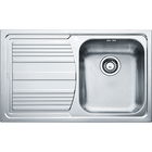 Chiuveta bucatarie Franke Logica Line LLL 611 picurator stanga 790x500 margine Slim sifon inclus inox anticalcar