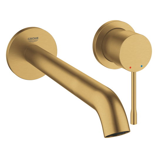 Baterie lavoar Grohe Essence L din 2 elemente de perete necesita corp incastrat brushed cool sunrise