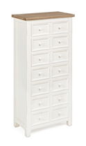 Comoda Elvia, Bizzotto, 49 x 28 x 110 cm, MDF/lemn de pin