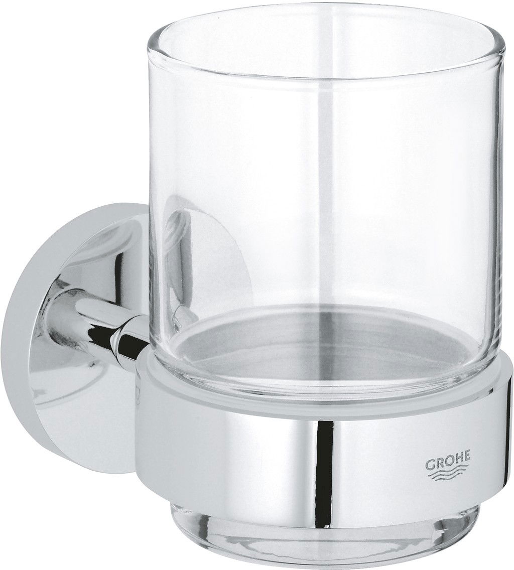 Pahar cu suport de perete Grohe Essentials crom