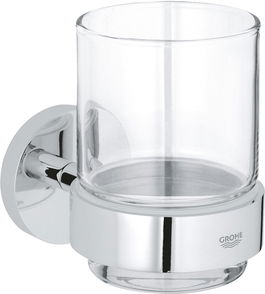 Pahar cu suport de perete Grohe Essentials crom