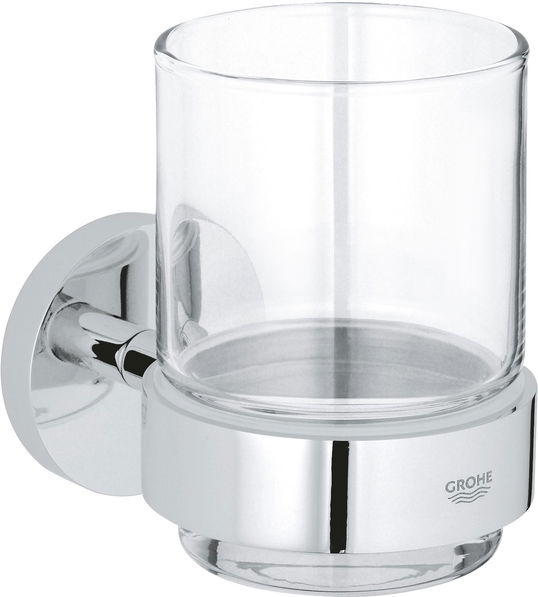 Pahar cu suport de perete Grohe Essentials crom