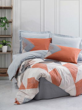 Lenjerie de pat pentru o persoana Single XXL (DE), Joseph - Blue, Cotton Box, Bumbac Ranforce