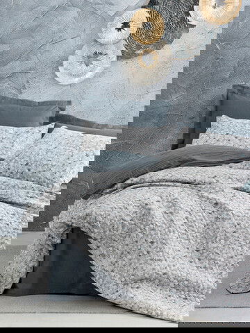 Lenjerie de pat pentru o persoana Single XXL (DE), Molly - Anthracite, Cotton Box, Bumbac Ranforce