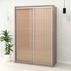 Dulap haine usi culisante PRIMAVERA 155, H255, Oak, Cappuccino Gloss