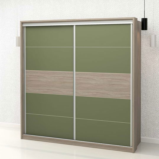 Dulap haine usi culisante PRIMAVERA 205, H205, Oak, Pesto
