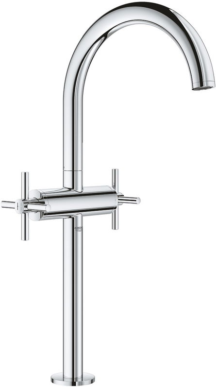 Baterie lavoar Grohe Atrio XL cu dubla comanda pentru lavoare tip bol ventil click-clack crom