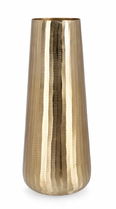 Vaza decorativa din aluminiu, Chisel Shaped L Auriu, Ø21xH53 cm