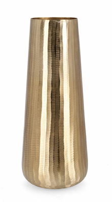 Vaza decorativa din aluminiu, Chisel Shaped L Auriu, Ø21xH53 cm