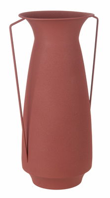 Vaza decorativa din metal, Pelike 2H, L26,5xl18xH42 cm