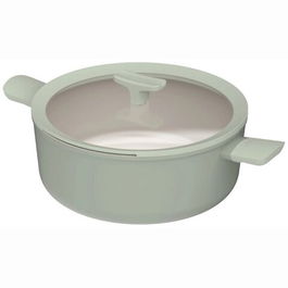 Oala cu capac BergHOFF, Leo Balance Sage, Ø28 cm, 6.2 L, aluminiu reciclat, strat antiaderent, verde