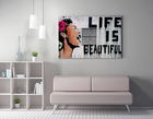 Tablou decorativ, WY132 (50 x 70), 50% bumbac / 50% poliester, Canvas imprimat, Multicolor