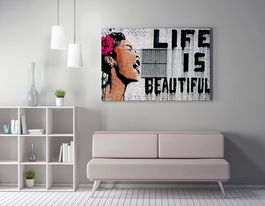 Tablou decorativ, WY132 (50 x 70), 50% bumbac / 50% poliester, Canvas imprimat, Multicolor