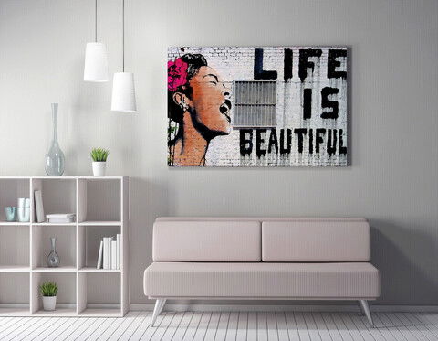 Tablou decorativ, WY132 (50 x 70), 50% bumbac / 50% poliester, Canvas imprimat, Multicolor