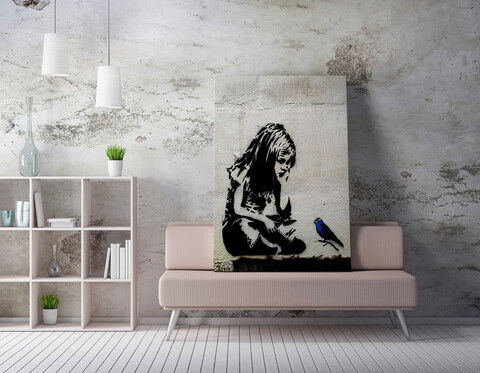 Tablou decorativ, WY49 (50 x 70), 50% bumbac / 50% poliester, Canvas imprimat, Multicolor