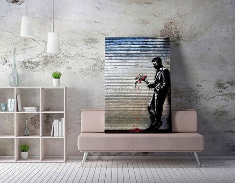 Tablou decorativ, WY17 (70 x 100), 50% bumbac / 50% poliester, Canvas imprimat, Multicolor