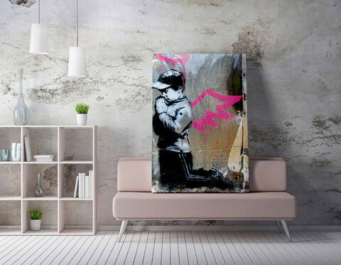 Tablou decorativ, WY20 (70 x 100), 50% bumbac / 50% poliester, Canvas imprimat, Multicolor