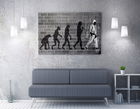 Tablou decorativ, WY44 (70 x 100), 50% bumbac / 50% poliester, Canvas imprimat, Multicolor