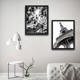 Set 2 tablouri decorative, Paris Set, PAL, Hartie, Multicolor