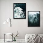 Set 2 tablouri decorative, Wave Forest Set, PAL, Hartie, Multicolor