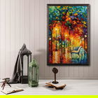 Tablou decorativ, Fall Evenıng XL, Lemn, Lemn, Multicolor