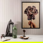 Tablou decorativ, Violet XL, Lemn, Lemn, Multicolor