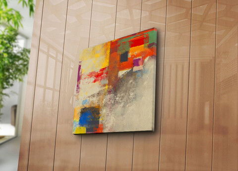 Tablou decorativ, 4545K-99, Canvas, Dimensiune: 45 x 45 cm, Multicolor
