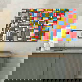 Tablou decorativ, 70100FAMOUSART-048, Canvas, 70 x 100 cm, Multicolor