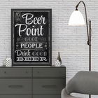 Tablou decorativ, Beer Point (35 x 45), MDF , Polistiren, Alb negru