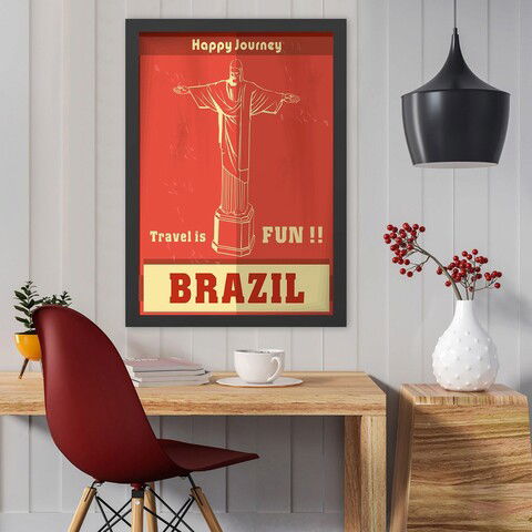 Tablou decorativ, Brazil (35 x 45), MDF , Polistiren, Multicolor