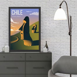 Tablou decorativ, Chile (35 x 45), MDF , Polistiren, Multicolor