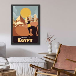 Tablou decorativ, Egypt (35 x 45), MDF , Polistiren, Multicolor