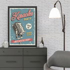 Tablou decorativ, Karaoke Party (35 x 45), MDF , Polistiren, Multicolor