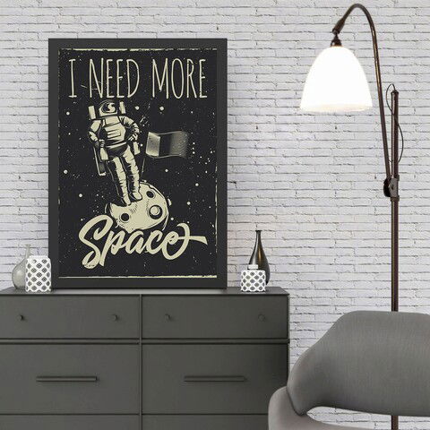 Tablou decorativ, Space (35 x 45), MDF , Polistiren, Multicolor