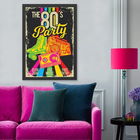 Tablou decorativ, The 80`s Party (35 x 45), MDF , Polistiren, Multicolor