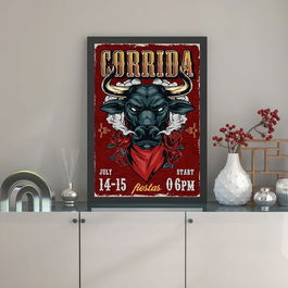 Tablou decorativ, Corrida (40 x 55), MDF , Polistiren, Multicolor