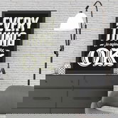 Tablou decorativ, Everything OK (40 x 55), MDF , Polistiren, Alb negru