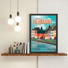 Tablou decorativ, Germany (40 x 55), MDF , Polistiren, Multicolor