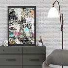 Tablou decorativ, Paris (40 x 55), MDF , Polistiren, Multicolor
