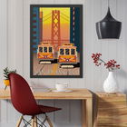 Tablou decorativ, San Francisco (40 x 55), MDF , Polistiren, Multicolor