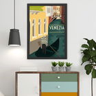 Tablou decorativ, Venezia (40 x 55), MDF , Polistiren, Multicolor
